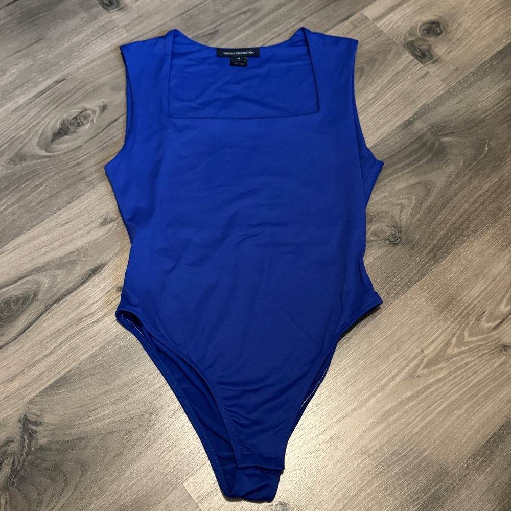 Square neck Cobalt Blue Bodysuit